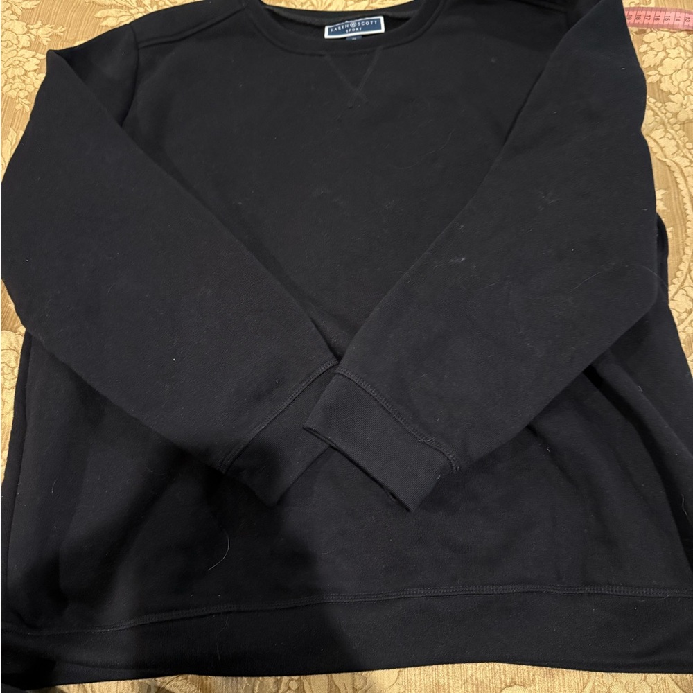 Karen Scott Sport Essential Black Sweatshirt Size 1x no longer made discontinued - Picture 5 of 17